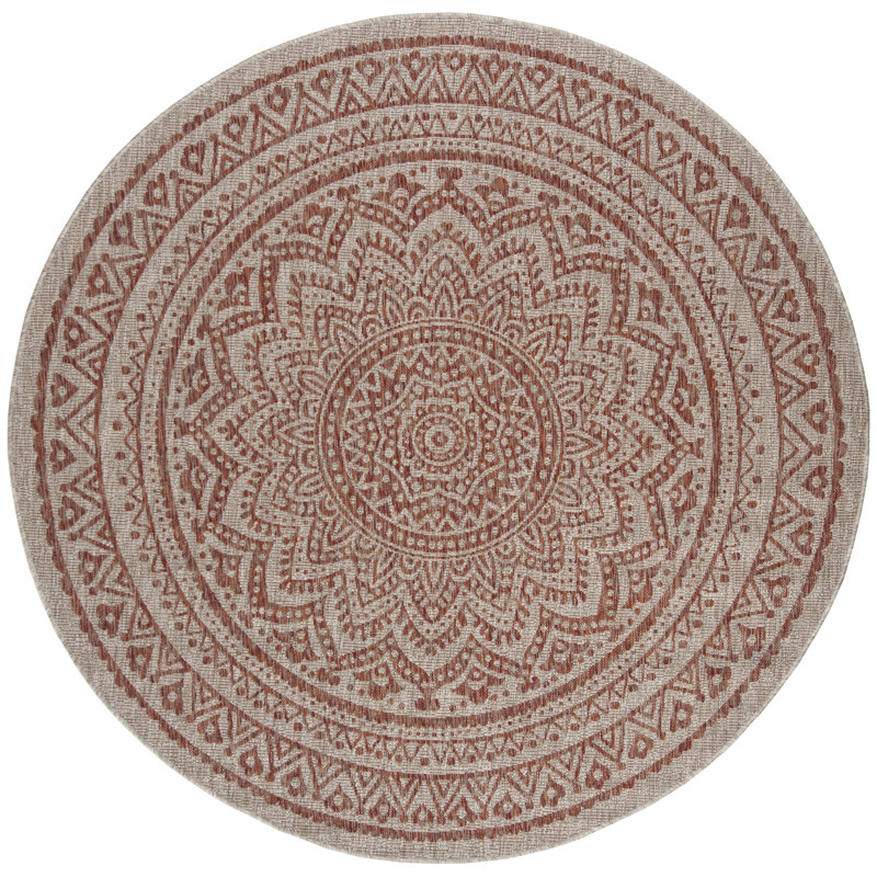 Tapis d'intérieur / extérieur Amedee Performance, Rond 6 pi 7 po