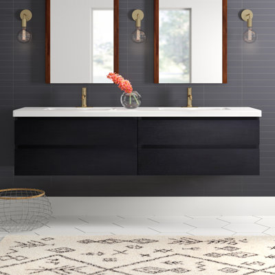 Drason Double Bathroom Vanity with Acrylic Top