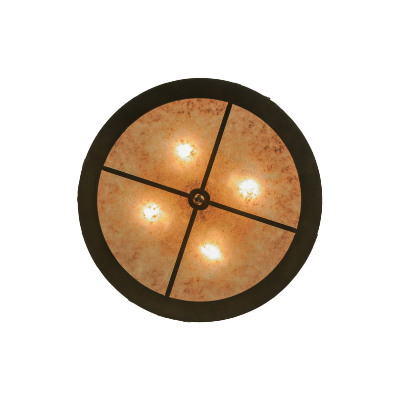 Rustic Lodge 4 - Light Flush Mount