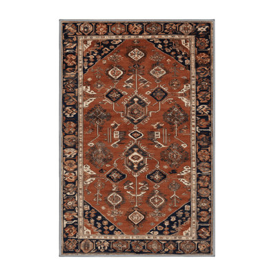 Tapis brun turc lavable à la machine