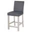 Ensemble de table 5 pièces à hauteur de comptoir, ensemble de table de cuisine en bois avec table carrée et 4 chaises rembourrées, ensemble de table de salle à manger à hauteur de comptoir avec décoration en cristal et ensemble de chaises