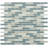 Palette Mist Brick 12 in. x 12 in. Glossy Glass Mosaic Wall Tile