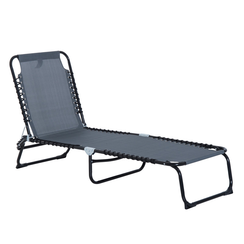 Reclining Single Chaise, Grey