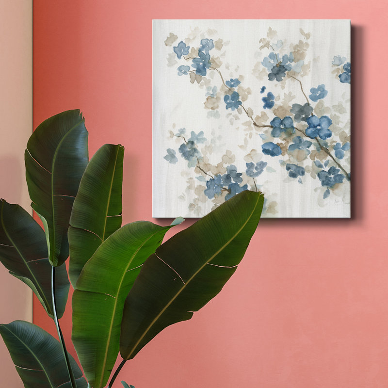 Cornouiller bleu II - impression sur toile tendue, H 16 po x l 16 po x P 1 po