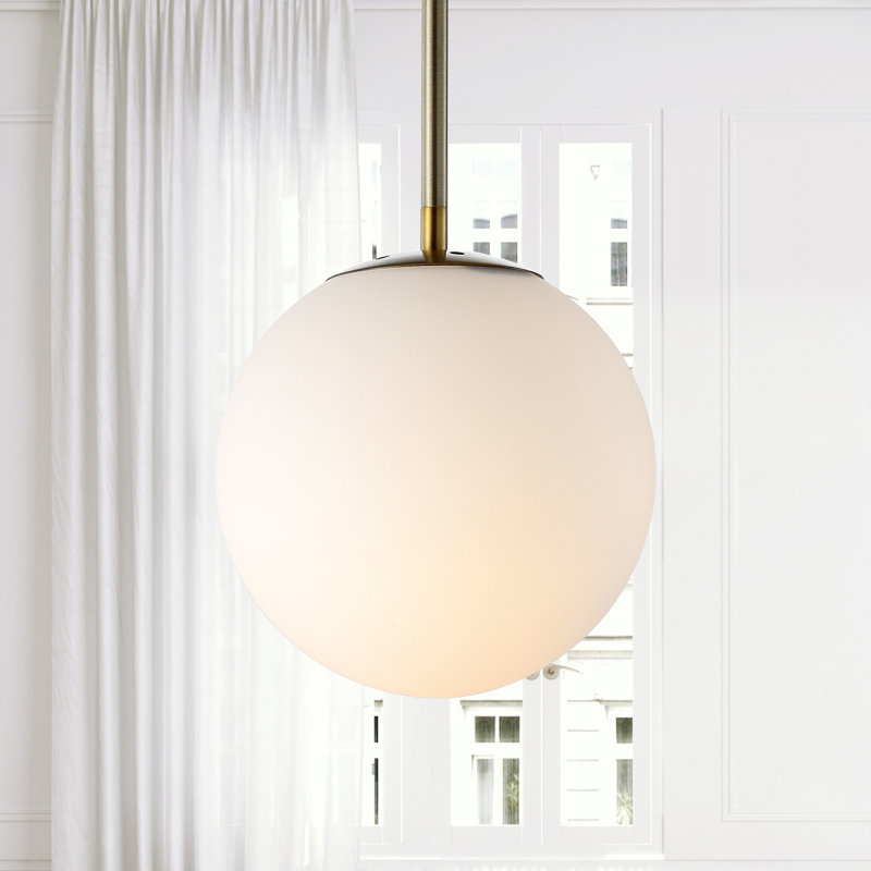 Jacere 1 - Light Pendant, White, Brass Gold