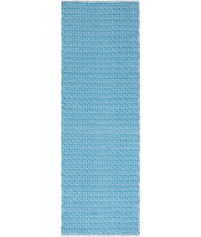 Absalat Hand Woven Cotton Geometric Rug, Runner 2'3" x 7'