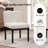 Upholstered Low Back Rubber Wood Bobbin Legs Dining Chair-117494944-117494947-117494948