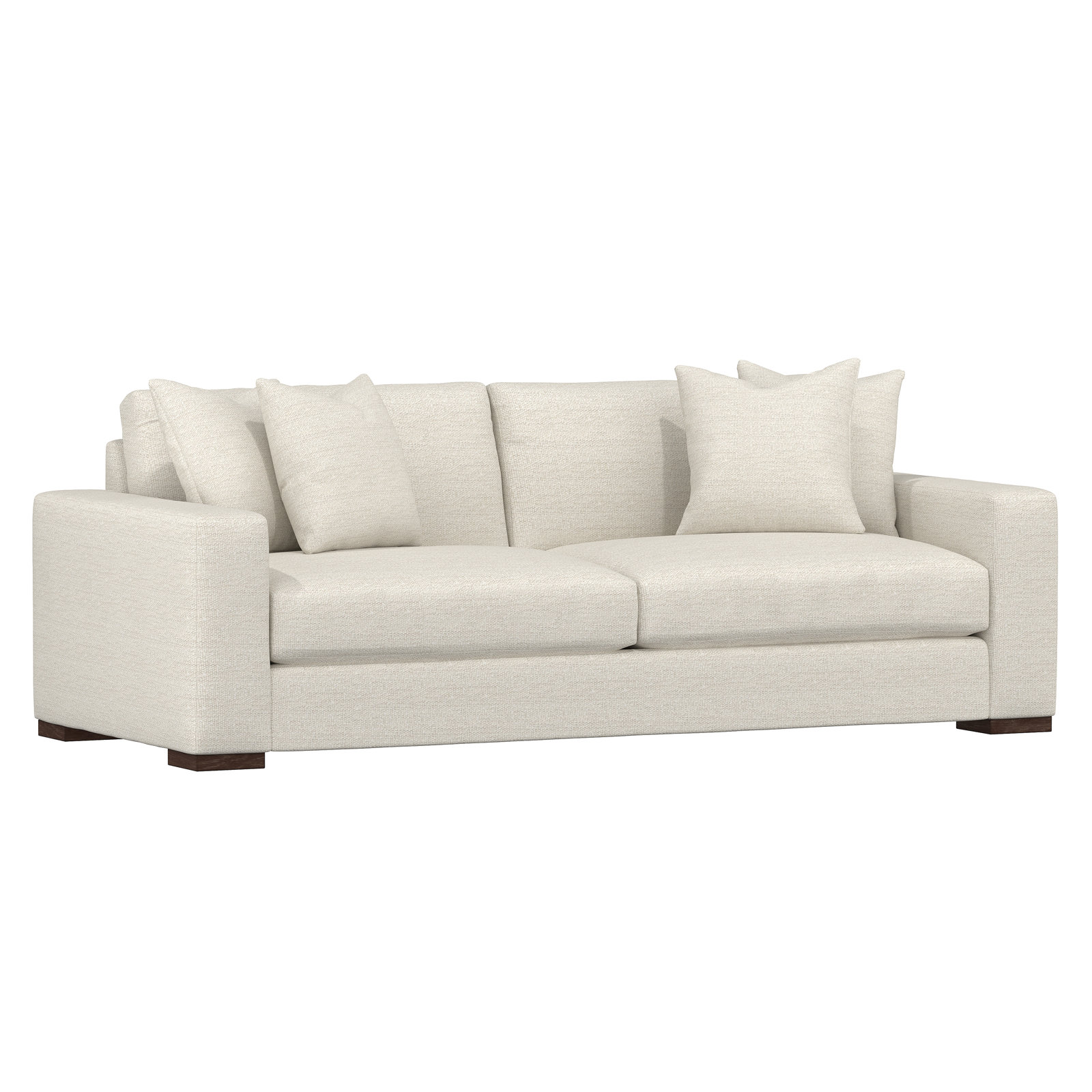 Drew 92'' Upholstered Sofa, Cream Linen 1429-002