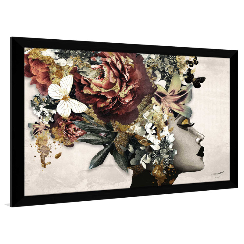 «Afrique Model 2 (Horizontal)» par Jodi - impression, Cadre noir, H 21,5 po x l 27,5 po, Noir