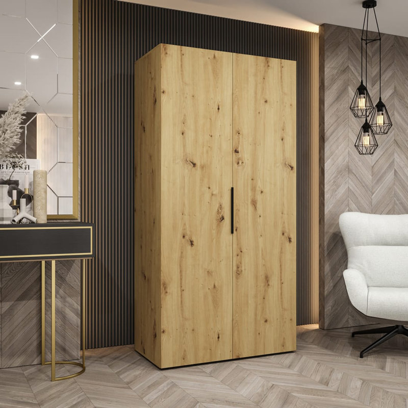 Manufactured Wood Wardrobe, Oak
