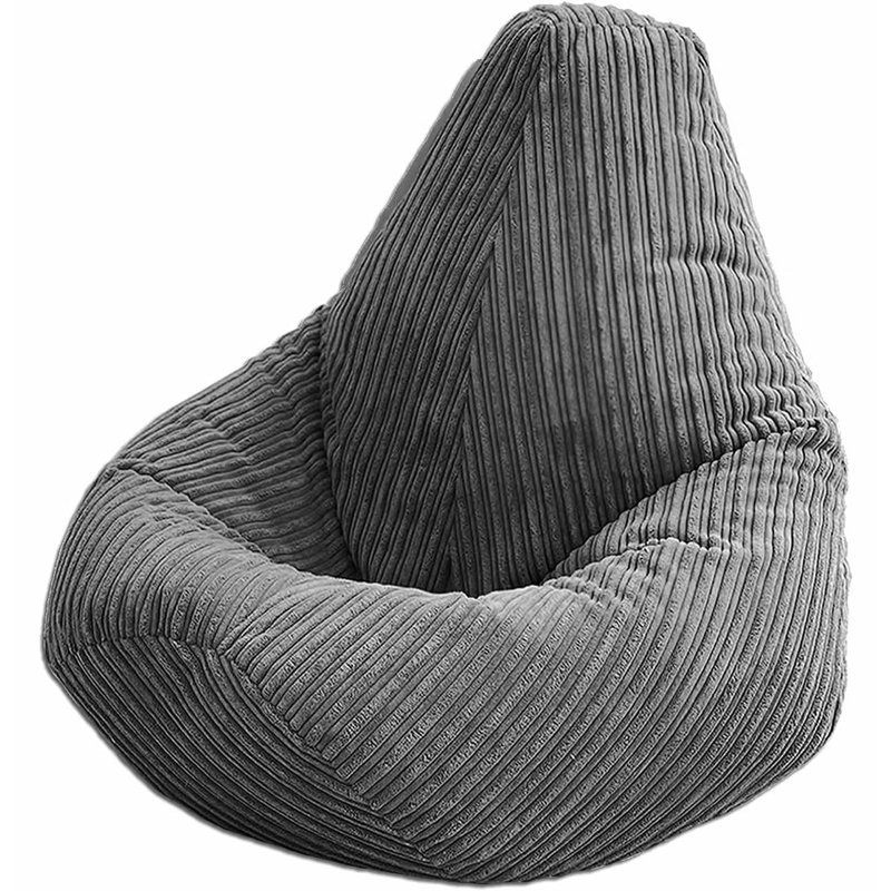 Childrens Highback Bean Bag Lounger, Grey