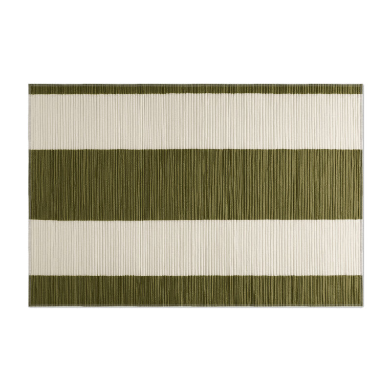 Tapis d'intérieur et d'extérieur à carreaux beige, Rectangle 4pi x 6 pi