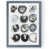 Toile avec cadre gris