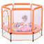 Trampoline pour tout-petits de 55 po avec filet de sécurité et balles, mini trampoline intérieur / extérieur pour enfants-126177272
