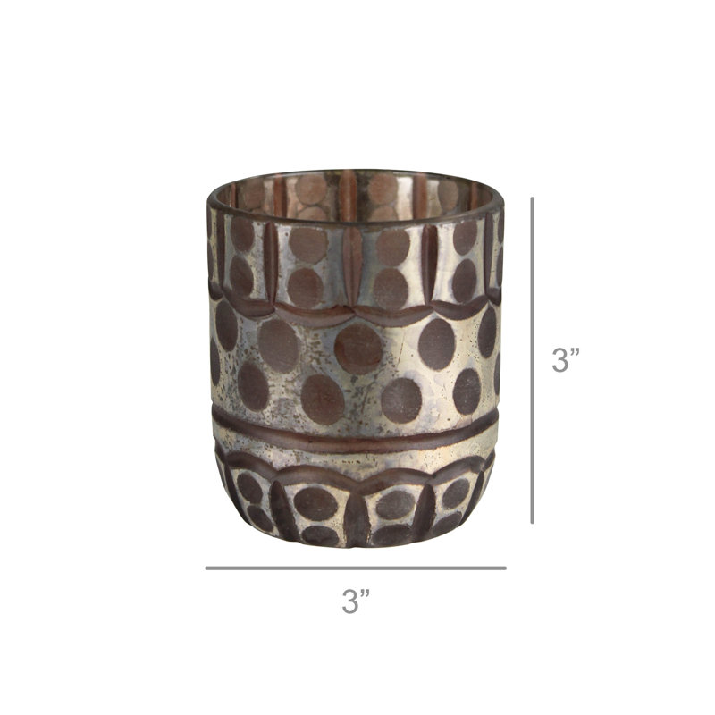 Etched Glass Votive