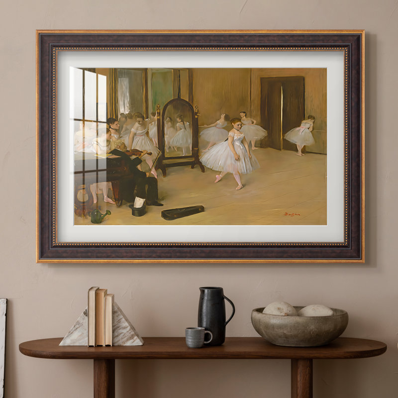 La classe de danse, vers 1870 - Edgar Degas - Estampe encadrée sur mesure, 16x22 INNER SIZE, Framed Print with Mat