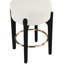 Tabouret de comptoir rembourré en tissu Maud-121555413