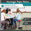 Adjustable Height Backless Foam-Padded Active Learning Stool-30751045