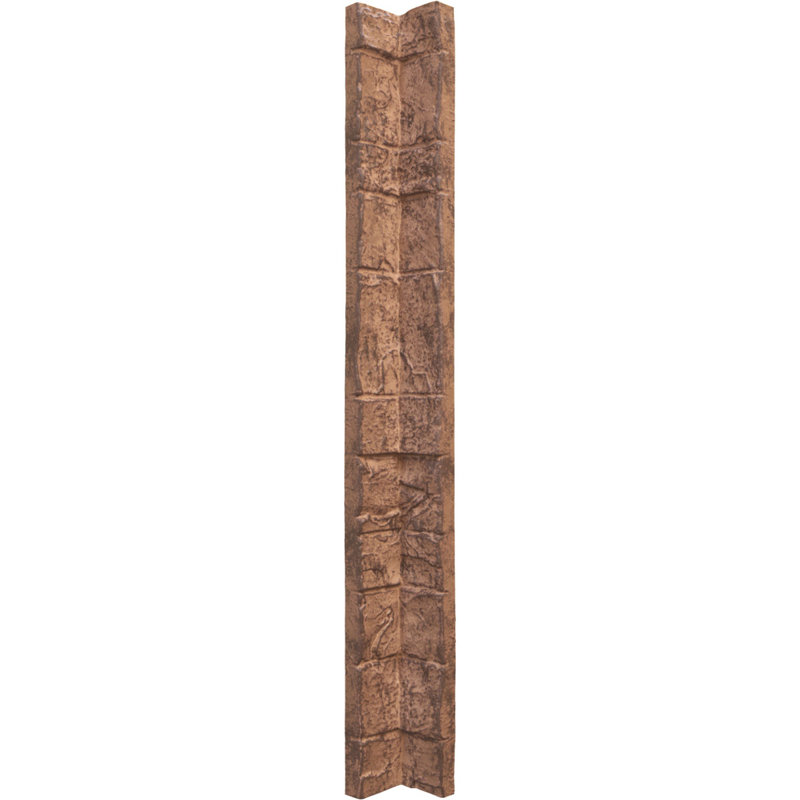 Coin intérieur universel pour panneaux de parement en faux pierre EverStone, l 3 po x P 3 po x H 48 po, couleur Arizona