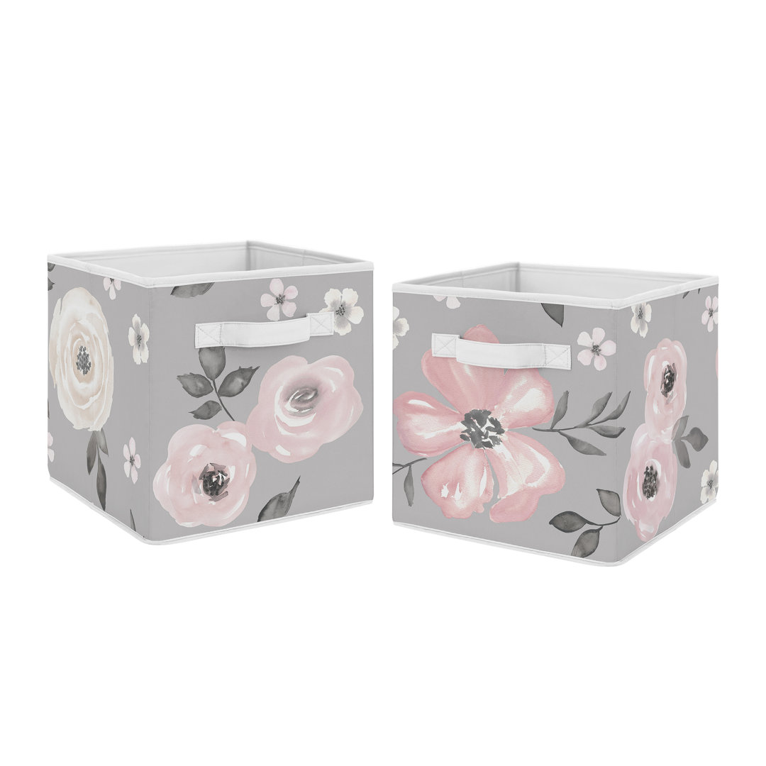 Floral Fabric Bin Set (Set of 2) Sweet Jojo Designs