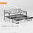 Height Adjustable Day Bed Frame with Trundle