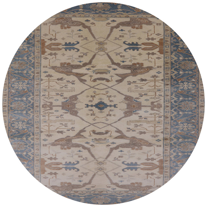 Oriental Indoor Rug, Round 5'
