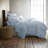 Southshore Fine Linens Sweetbrier Duvet Cover Set with 2 Pillow Shams, Sky Blue, 100% Long-Staple Cotton 300 Thread Count Sateen Floral Bedding, King / California King-1134961749-1095756560
