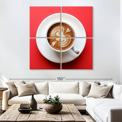 Café Yarlin sur fond rouge
