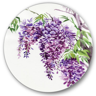" Purple Wisteria Branches " Painting Print