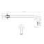 Metro 2-3 Way Thermostatic Trim Complete Shower Set - Ceiling Mount - 12" Brass-1251004844