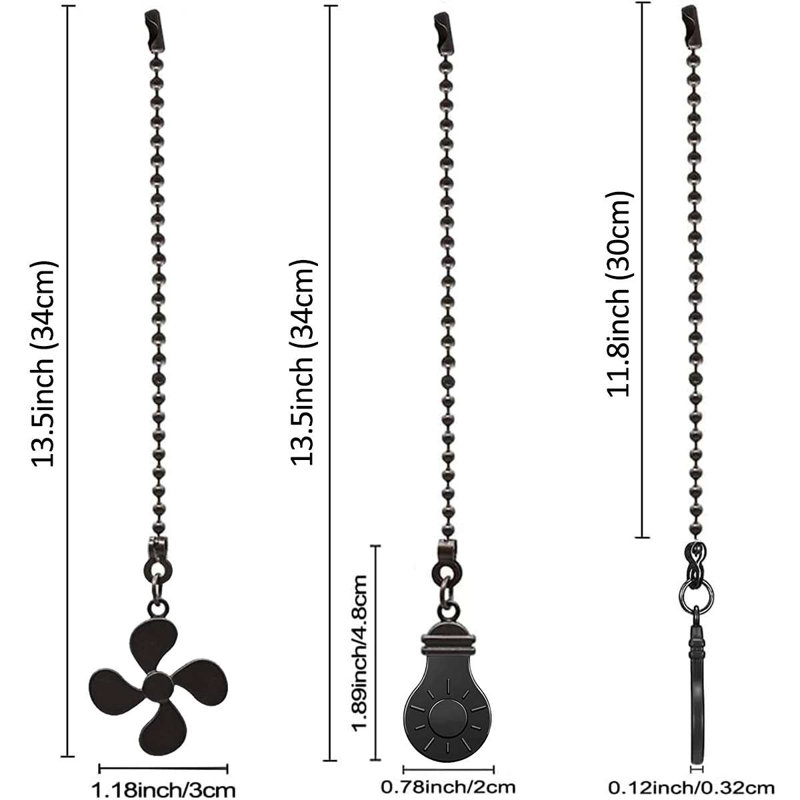 Ceiling Fan Pull Chain, Black