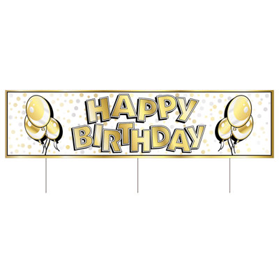 Enseigne en plastique Jumbo Happy Birthday