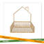 Lit plateforme en bois pleine grandeur avec garde-corps-420992412