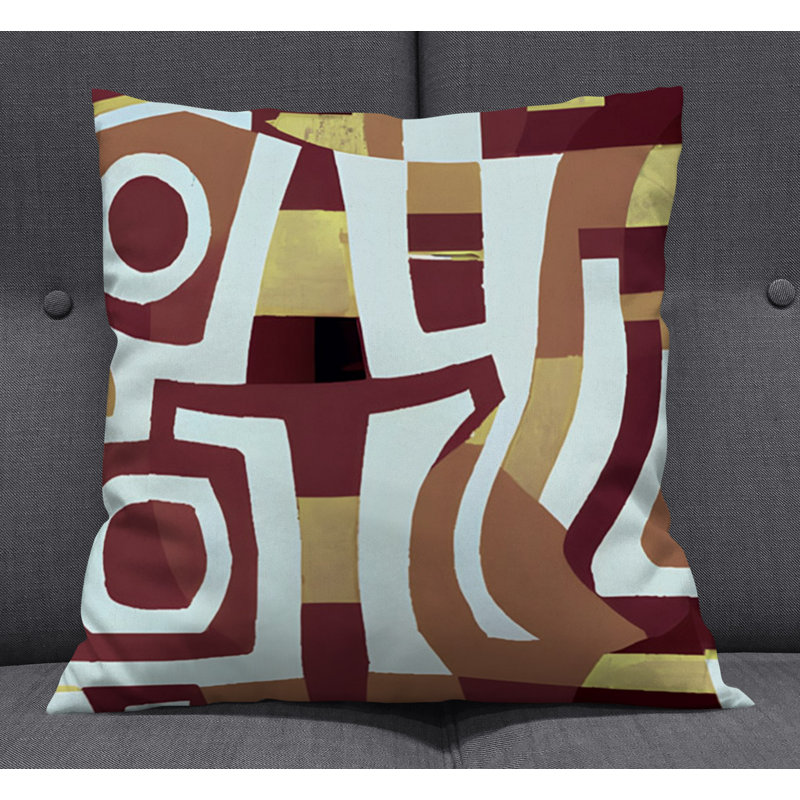 Throw Pillow, 16"H x 16"W, Pillow Cover Only - No Insert