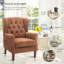 Angiolino Upholstered Button Tufted Small Accent Chair Armchair-1703948230
