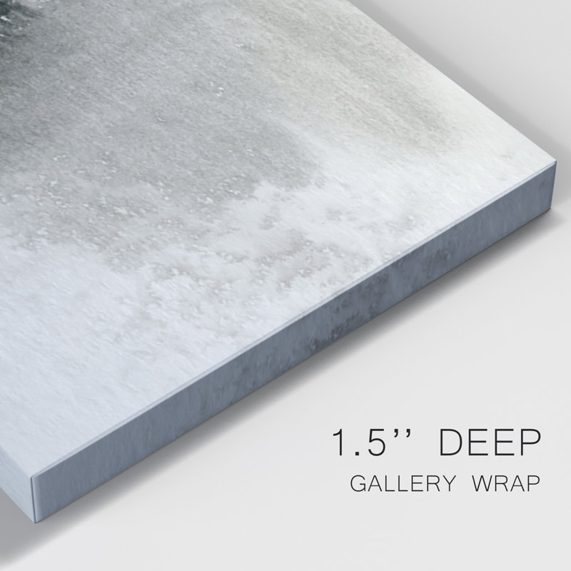 Lake Drama II - Toile tendue avec châssis de qualité supérieure - Prêt à être accroché, H 60 po x l 120 po x P 1 po