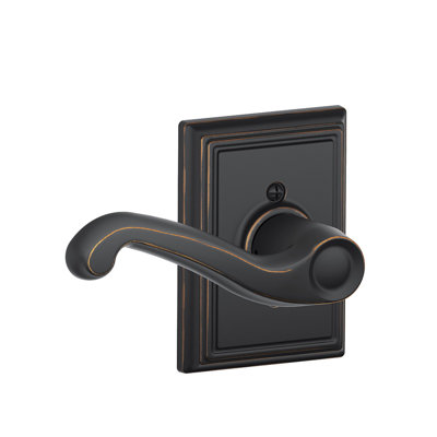 Flair Lever with Addison Trim Non-Turning Lock