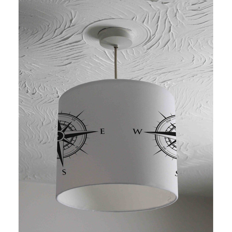 Cotton Drum Pendant Shade ( Uno ), 25cm H x 40cm W x 40cm D