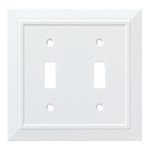 Classic Architecture 2-Gang Toggle Light Switch Wall Plate