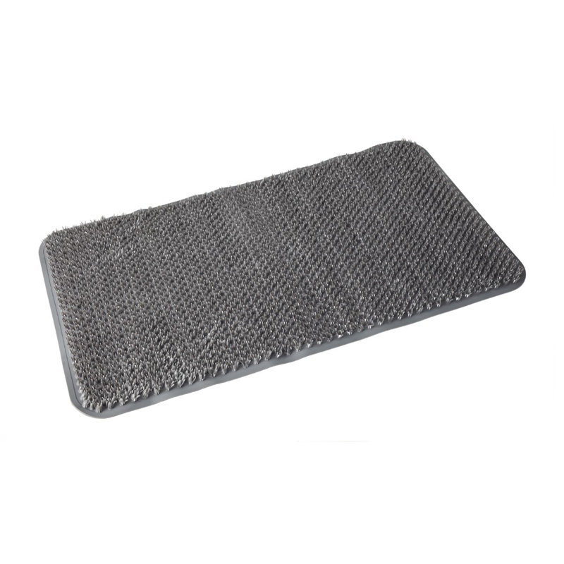 PVC Non-Slip Bath Mat, Grey