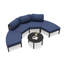 5 - Piece Aluminum Patio Sofa Seating Group With Table-130667112