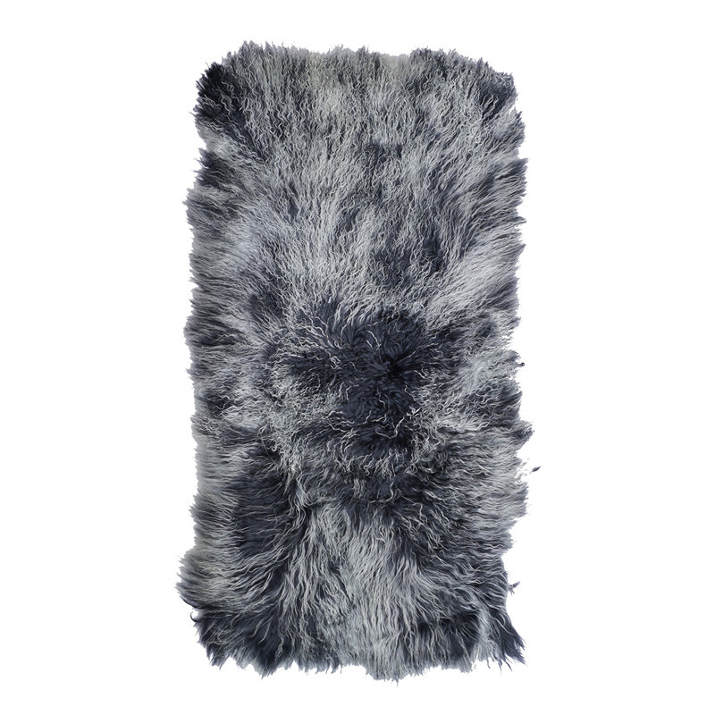 Sheepskin Area Rug in Gray
