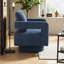 Fauteuil d'appoint pivotant de 29,13 po de largeur avec rotation de 360 degrés, revêtement en tissu bouclé et structure en bois massif-1971228086