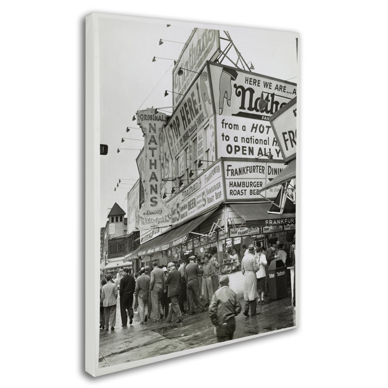 Impression sur toile tendue « coney island ii », H 19 po x l 14 po
