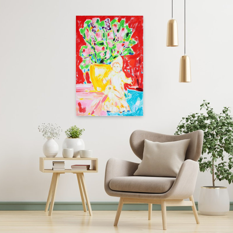 Art contemporain contemporain abstrait, H 36 po x l 24 po