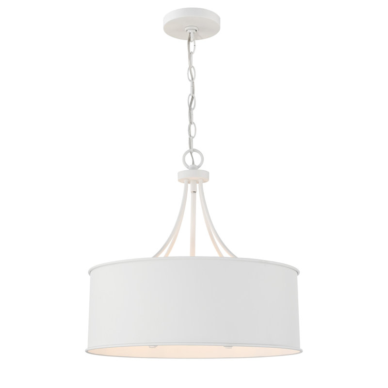 Luminaire méridien blanc à 4 lumières Meridian, Blanc