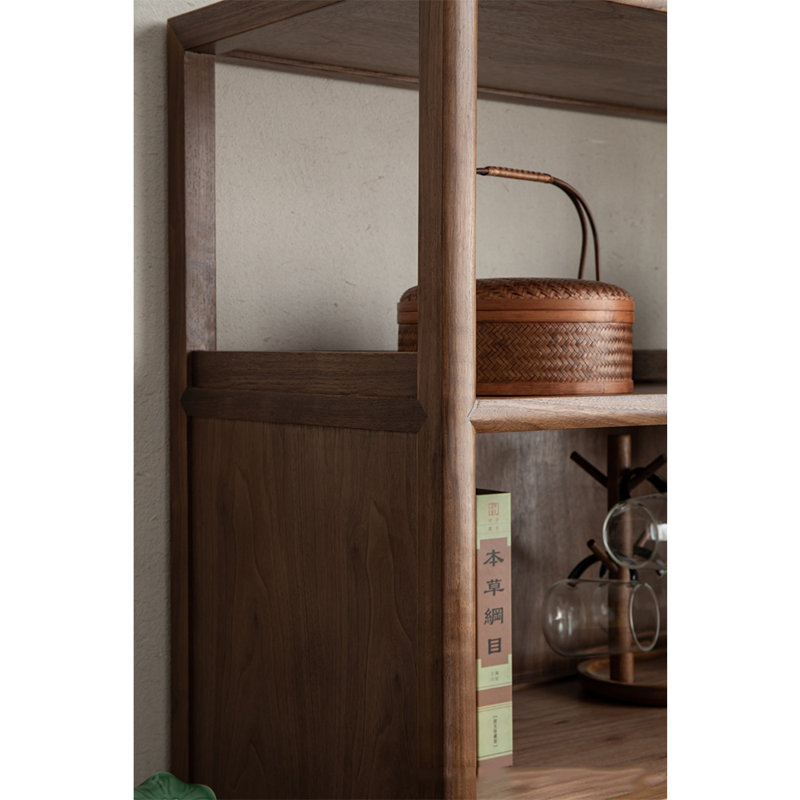 Nouvelle vitrine zen sans laque de style chinois