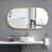 Wall Mount Bathroom Mirror Oval Frame Mirror Vanity Metal Mirror-1733173028