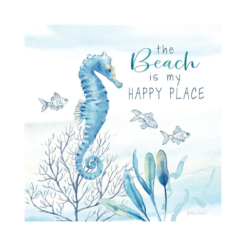 Great Blue Sea XIX by Cynthia Coulter - Wrapped Canvas Gallery-Wrapped Canvas Giclée, 93.98 cm H x 93.98 cm W