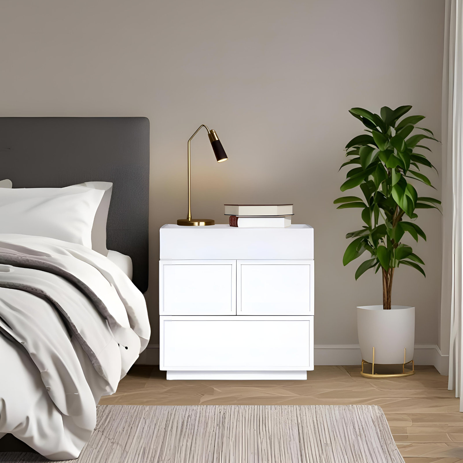 Odyssey Nightstand, White